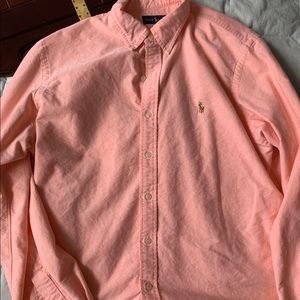 Xl salmon color polo long sleeve